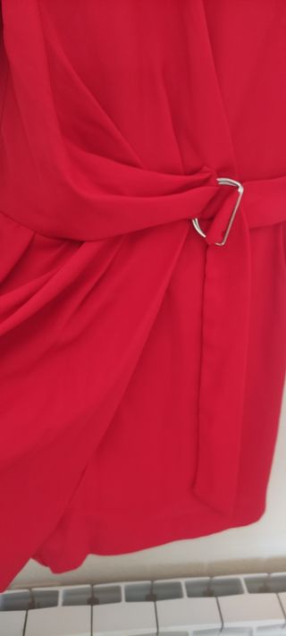 Mono Zara Basic Rojo Talla S
