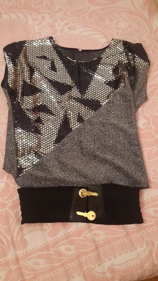 Abito da sera donna paillettes e cintura