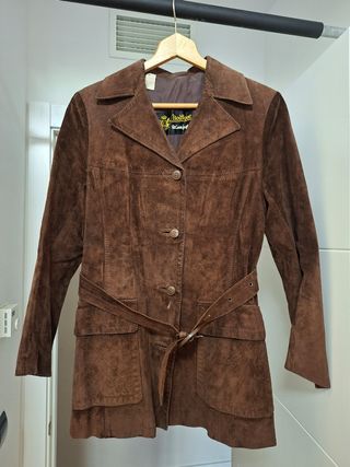 Chaqueta Ante Vintage Marrón