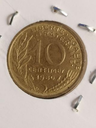 10 Céntimos Francia 1980