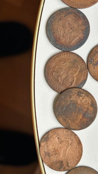 Monedas antiguas de cobre