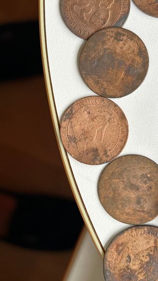 Monedas antiguas de cobre