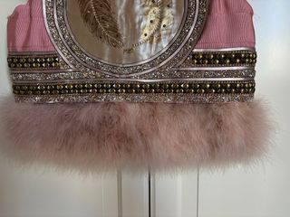 Chaleco precioso plumas nuevo