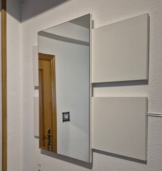 Mueble recibidor Blanco Artik y Cemento
