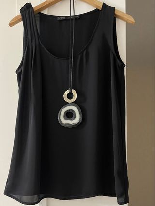 Americana Zara Talla M + Top + Colgante