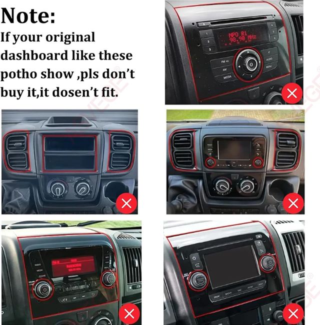 Autoradio Android 13 Fiat Doblo 2015, Punto, 500X
