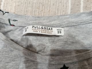 Camiseta Pull&Bear gris con estampado