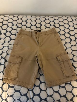 Hollister Cargo Shorts Beige Talla M