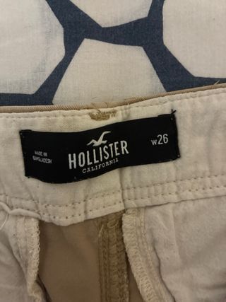Hollister Cargo Shorts Beige Talla M