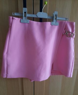 Falda pantalón Bershka rosa Talla M