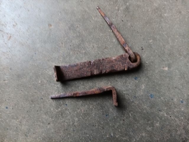 Cerrojo antiguo hierro forjado