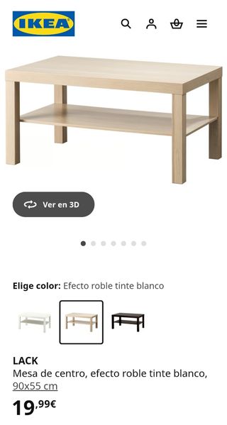 Mesa Centro Lack Ikea Madera