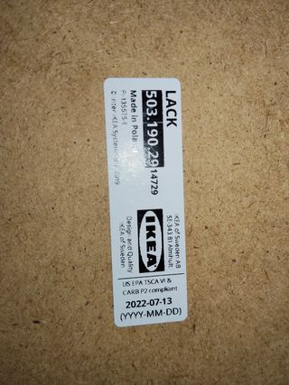 Mesa Centro Lack Ikea Madera