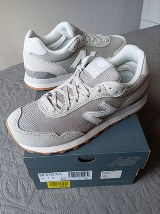 Zapatillas New Balance 515 talla 40 gris claro 