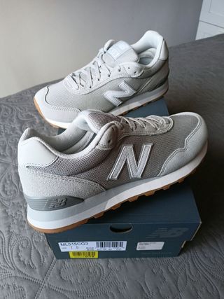 Zapatillas New Balance 515 talla 40 gris claro 