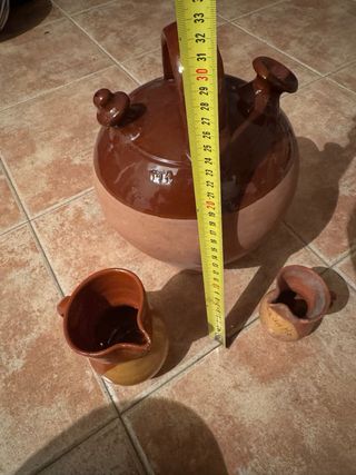 Lote de cerámica barro antiguo  Cántaro !!!