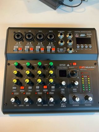 Mesa de Mezclas MARK MINI MAX FX USB BT