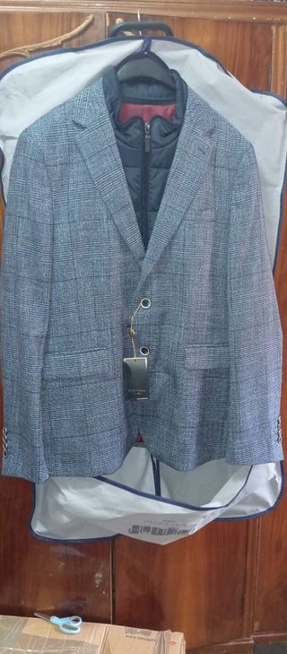 Chaqueta de vestir hombre desmontable