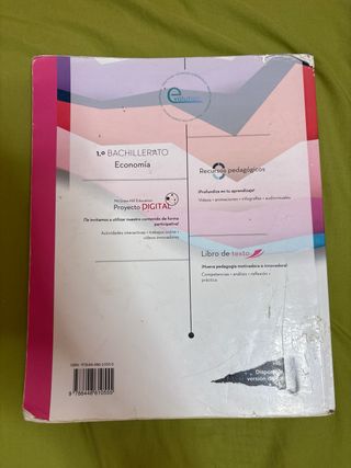 LA. Economia 1 Bachillerato. Libro alumno. ANDA...