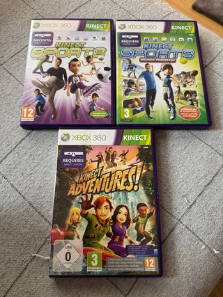 Pack Kinect Sports y Kinect Adventures Xbox 360