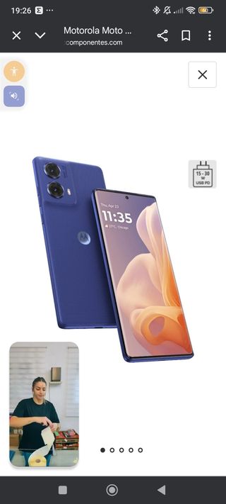 Móvil Motorola Azul Nuevo