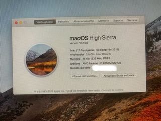 iMac 21.5 2011 Plata