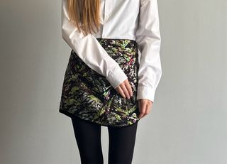Falda Zara multicolor lentejuelas