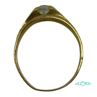 Anillo Oro 18K con Circonita 6.2gr Talla 30