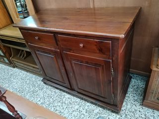 CÓMODA ANTIGUA MADERA OSCURA