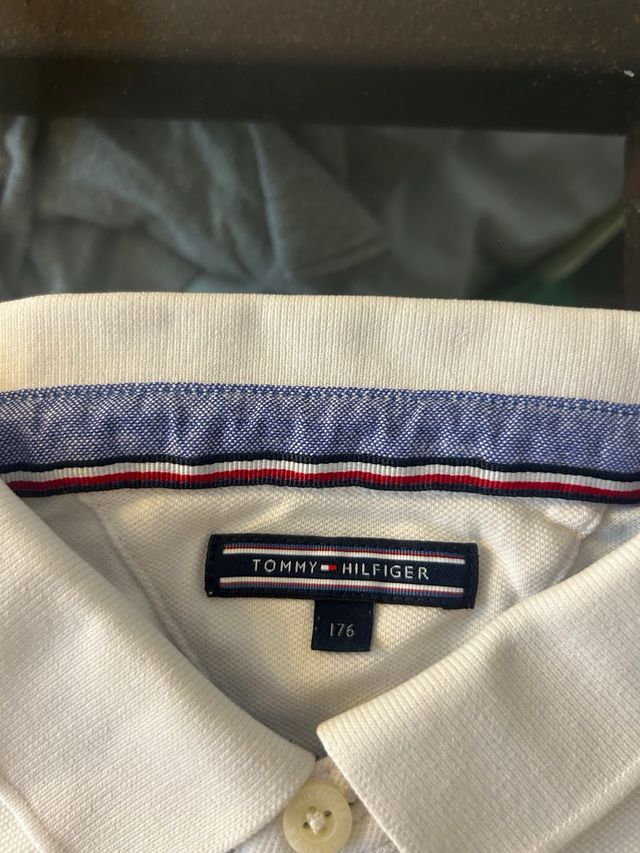 Polo Tommy Hilfiger Blanco Talla S
