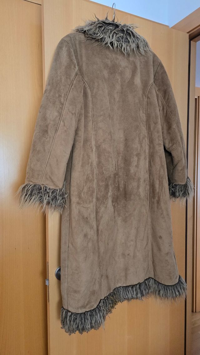 Abrigo largo con pelo