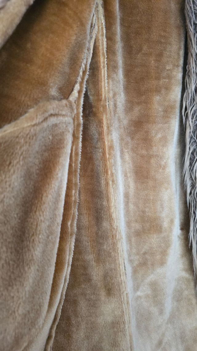 Abrigo largo con pelo