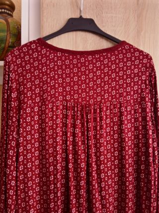 (L) Blusa bohemia de manga larga