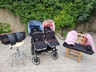 Bugaboo Gemelar Azul y Rosa