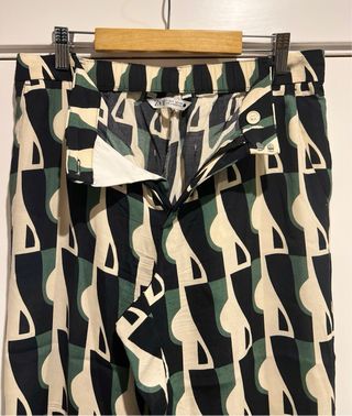 Conjunto Zara estampado geométrico