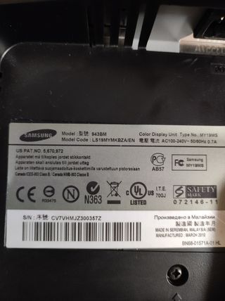 Monitor Samsung SyncMaster 943 17