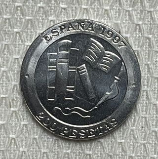 2 Monedas 200 Pesetas 1997 y 2000