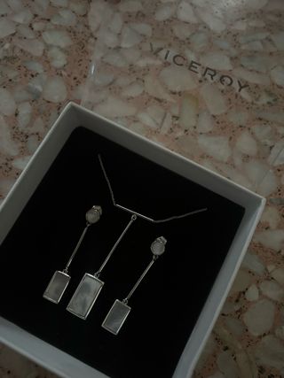 Collar y pendientes Viceroy de plata