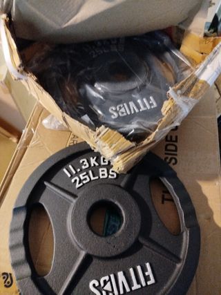 2 Discos Pesas Fitvids 11.3kg (25lbs)