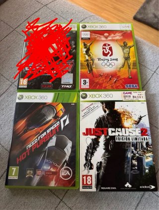 Pack 4 Videojuegos Xbox 360