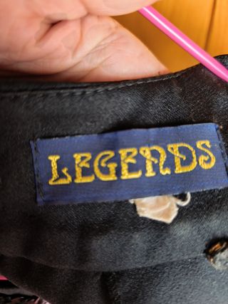 Mono negro lentejuelas Legends