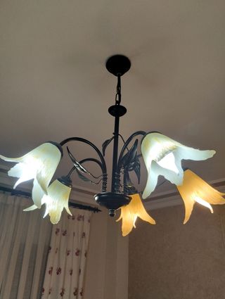 Lámpara de techo colgante de cristal