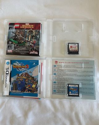 Nintendo DS Lite Negra + 2 Juegos
