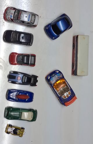 Set modellini auto e bus tipo micro machines