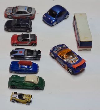 Set modellini auto e bus tipo micro machines