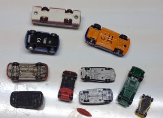 Set modellini auto e bus tipo micro machines