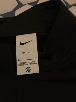 Sudadera Nike Negra y Blanca Media Cremallera