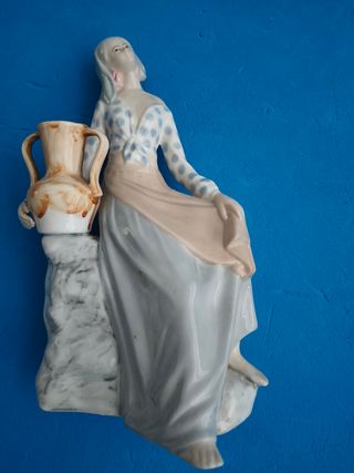 Figuras de porcelana Tito y reloj vintage