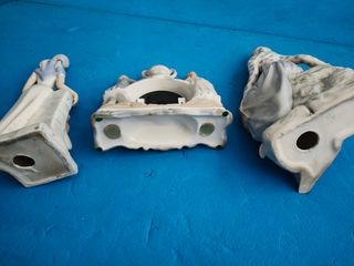 Figuras de porcelana Tito y reloj vintage