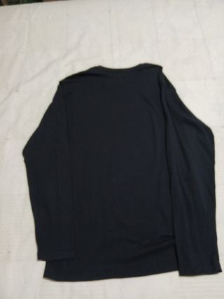 Camiseta manga larga hombre azul marino